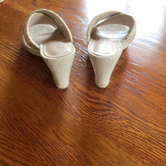 Kelly & Katie Issoa Natural Jute Wedge Sandals sz 7 - Picture 3 of 6